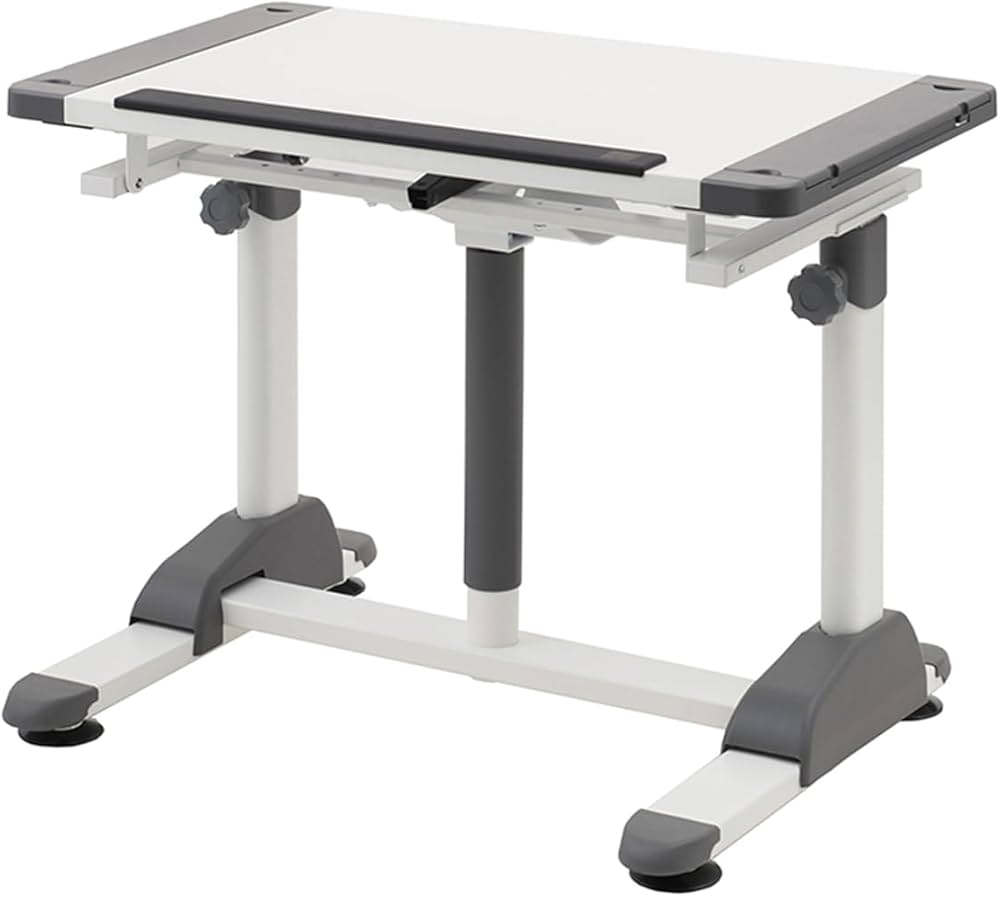 Amazon.co.jp: 創造区 低い小型机チルト式昇降デスク 天板83